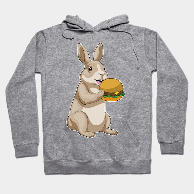 Rabbit Hamburger Hoodie by Markus Schnabel